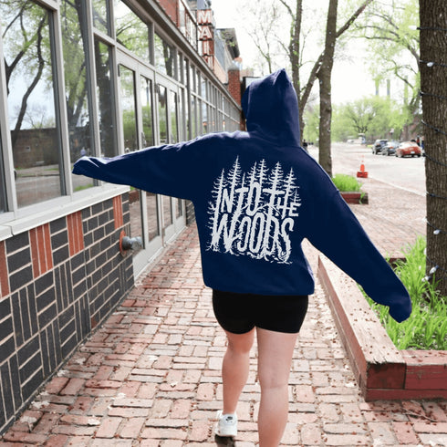 Embrace your inner wanderer with the Into The Woods hoodie, designed for those who hear the call of the wild.